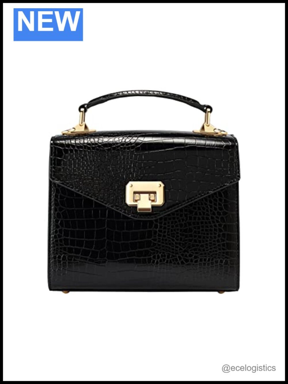 Vintage Style Faux Leather Top Handle Satchel Purse with Detachable Strap
